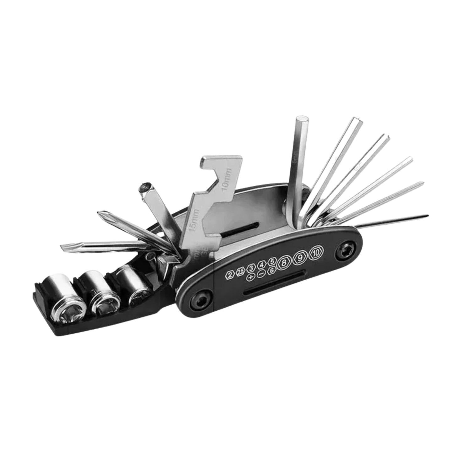 16-in-1 Fahrrad Multitool aus Stahl