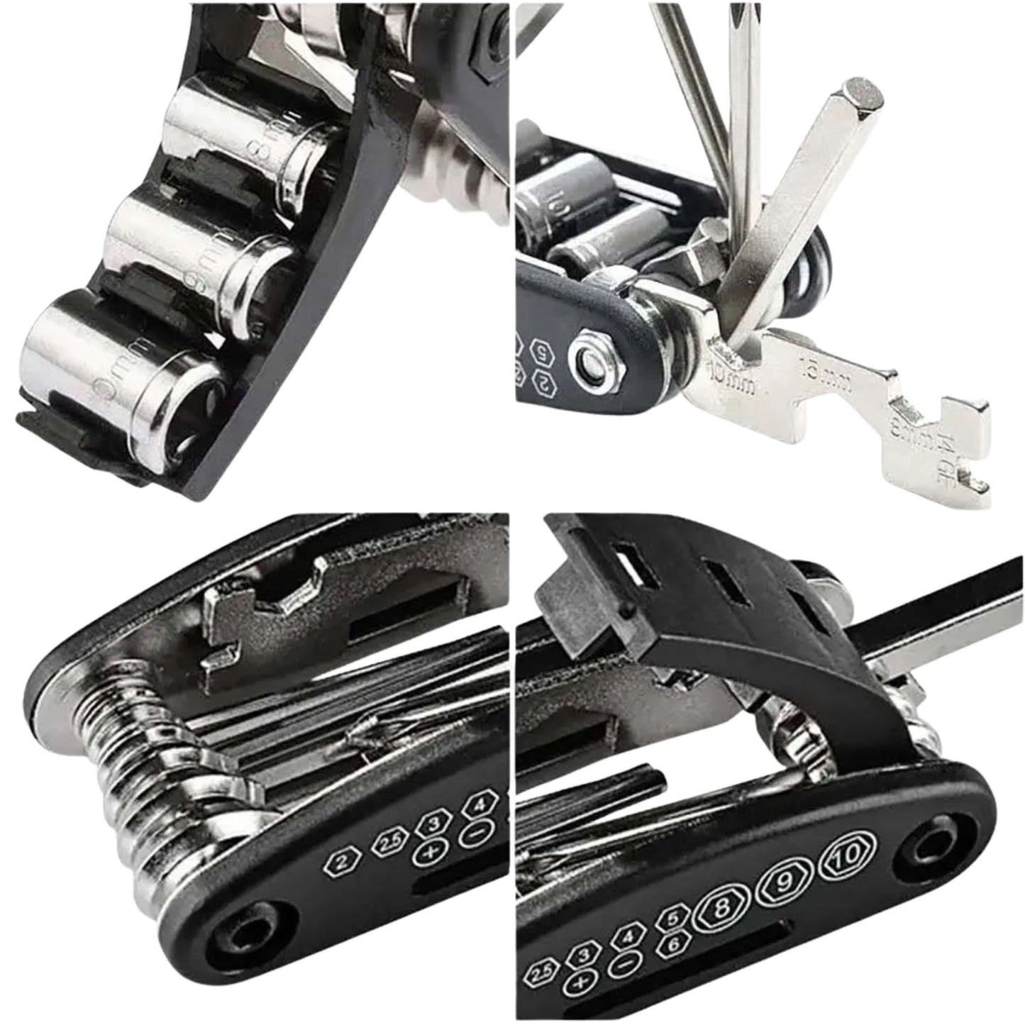 16-in-1 Fahrrad Multitool aus Stahl