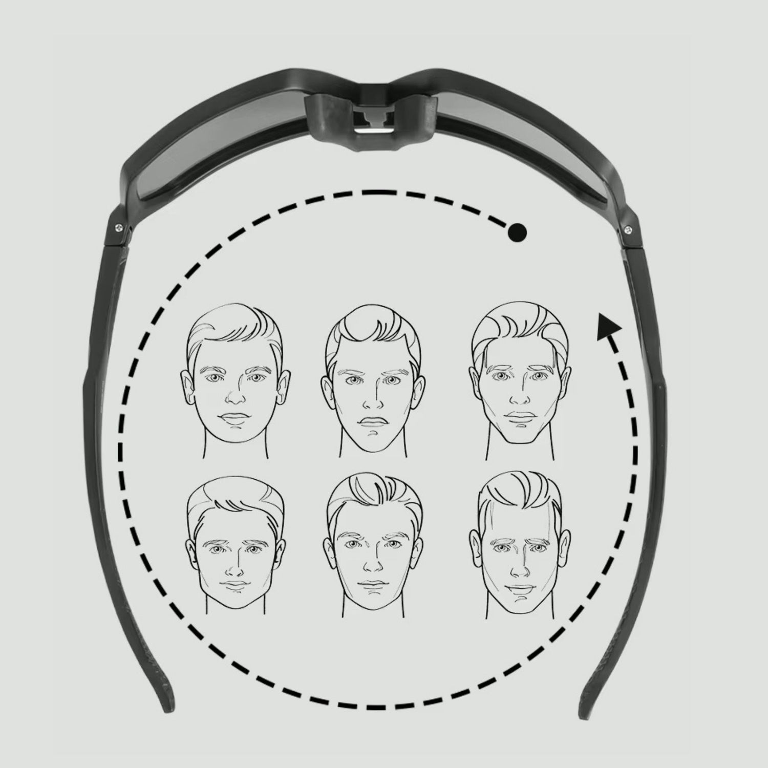 USP: Brille passt sich jeder Gesichtsform an, idealer Tragekomfort