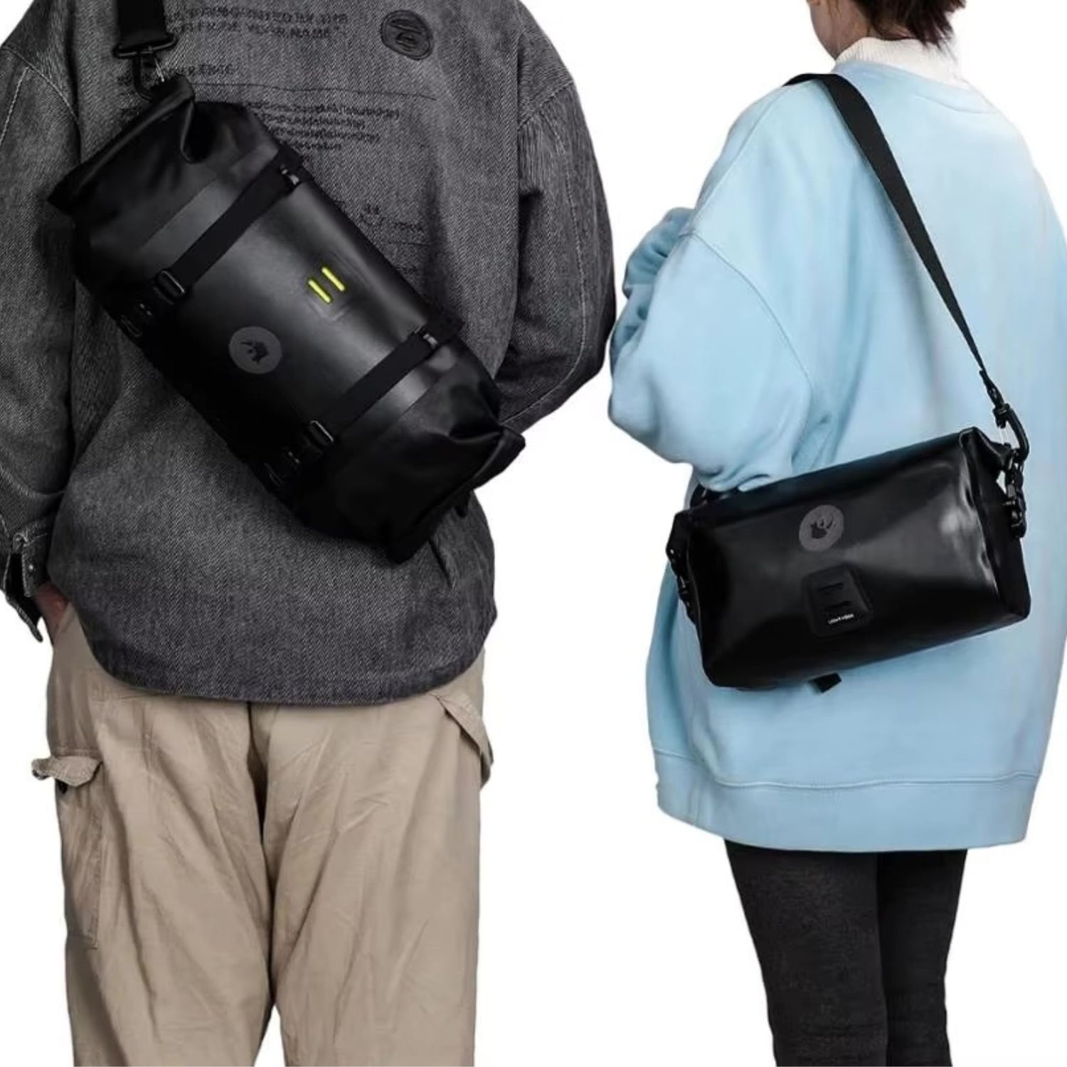 Rhinowalk Fahrradtaschen-Set kaufen: wasserdichte Lenker- und Rahmentasche, ideal für Bikepacking, sichere Befestigung, großes Fassungsvermögen, schwarz