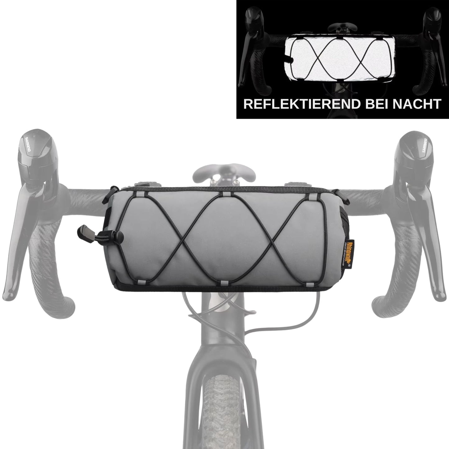 Reflektierende Fahrrad-Lenkertasche