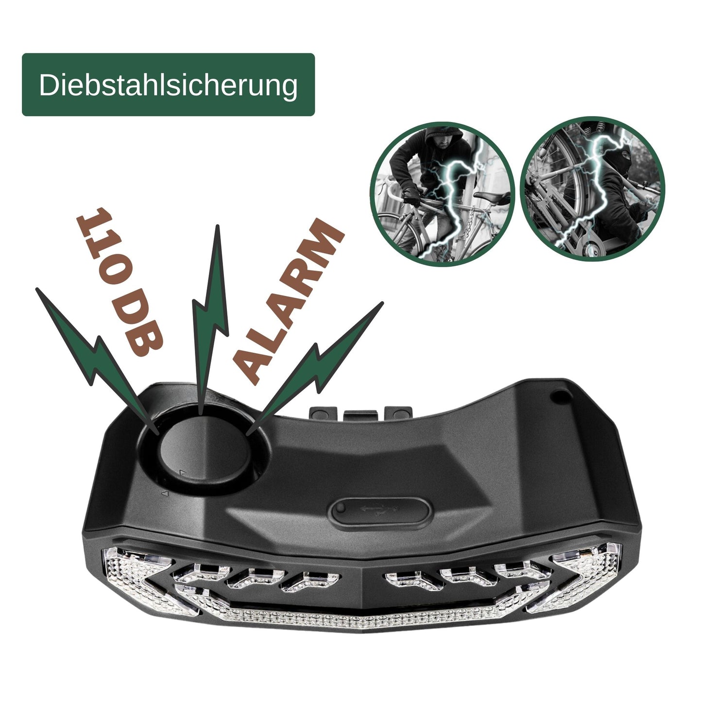 offtrails SmartRide - 5in1 Fahrradlicht mit Diebstahlsicherung
