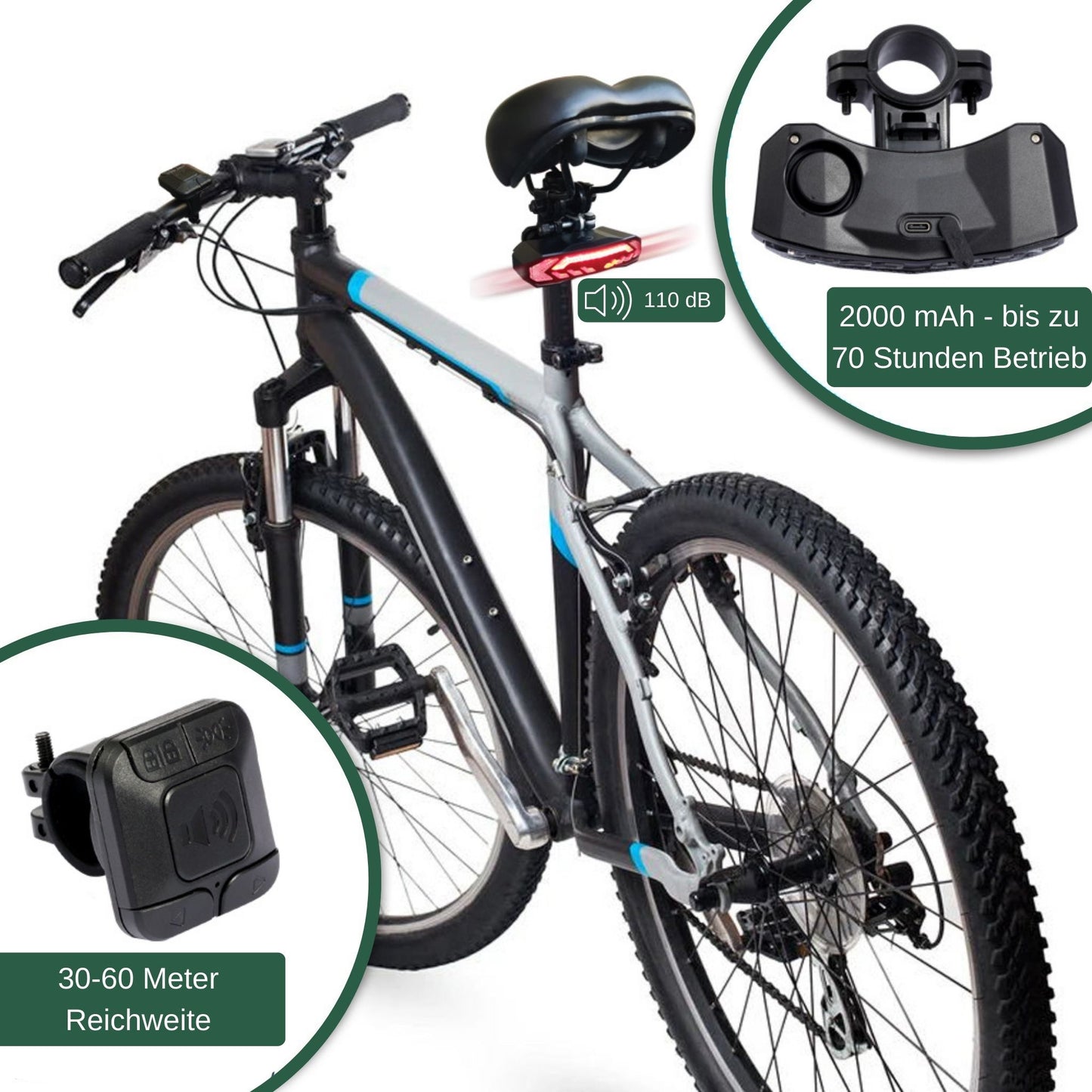offtrails SmartRide - 5in1 Fahrradlicht mit Diebstahlsicherung