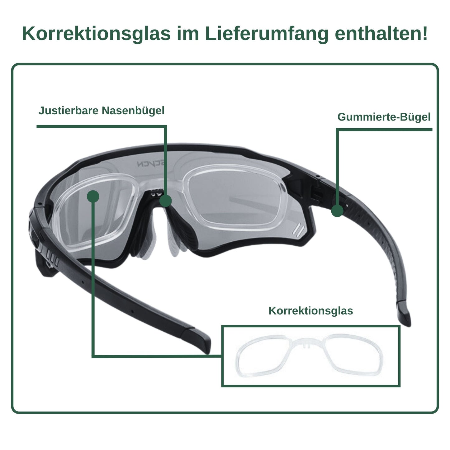 Solar Prime - Photochrome Profi Fahrrad- und Sportsonnenbrille
