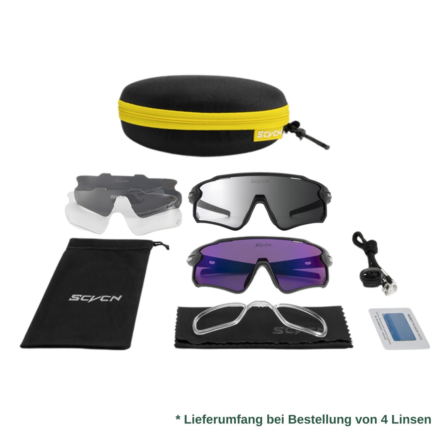 Solar Prime - Photochrome Profi Fahrrad- und Sportsonnenbrille