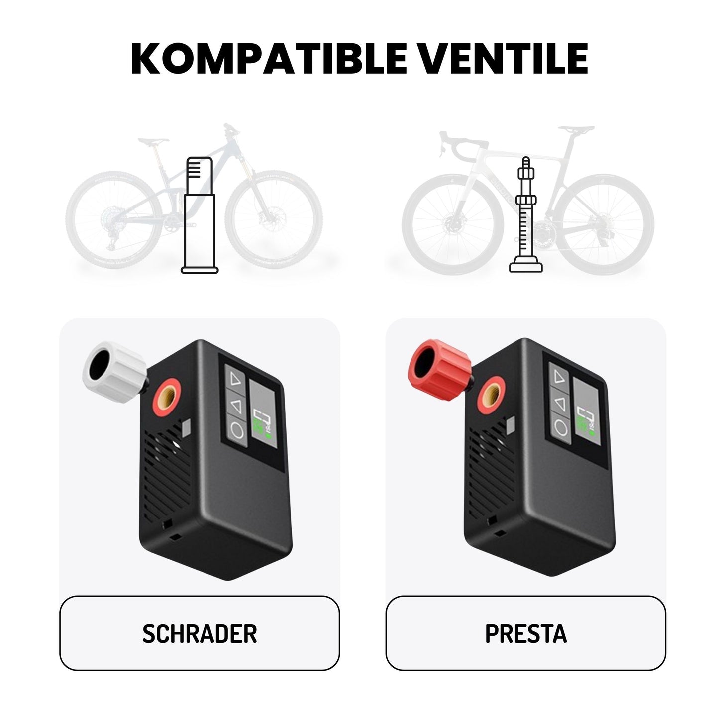 offtrails e-Pump - Elektrische Mini-Fahrradpumpe