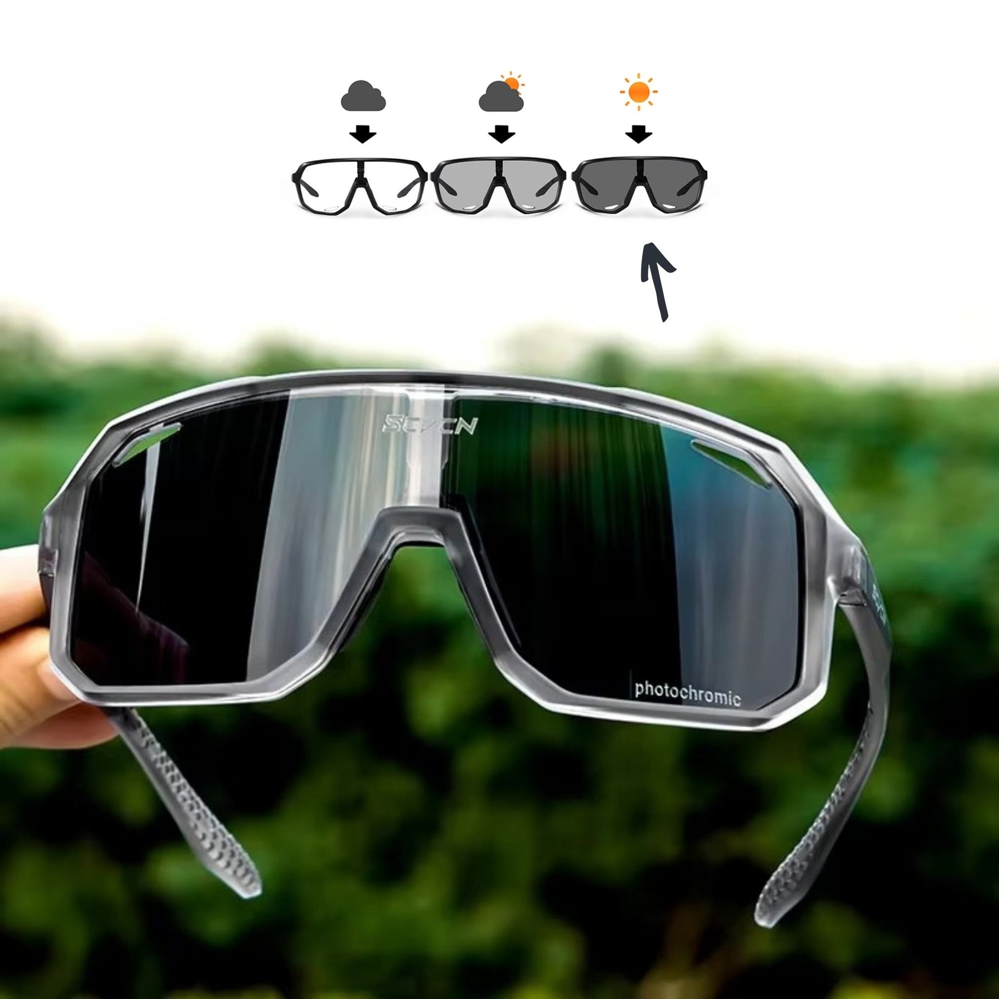 fahrradbrille uv schutz Photochroma – Selbsttönende Fahrradbrille 🚴♀️ – UV400 Schutz – offtrails