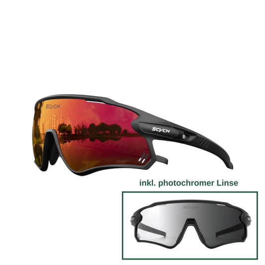 Solar Prime - Photochrome Profi Fahrrad- und Sportsonnenbrille