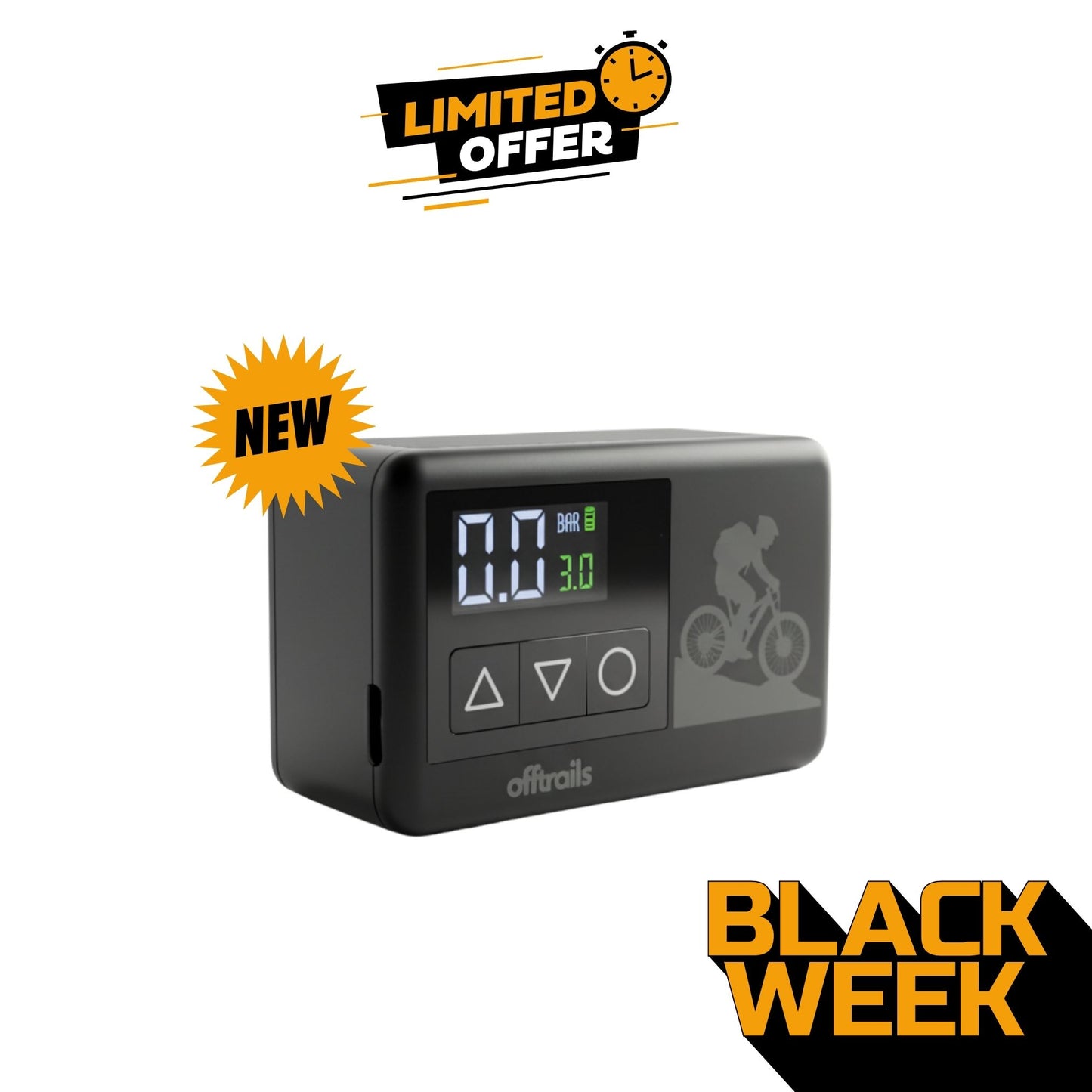 offtrails e-Pump - Elektrische Mini-Fahrradpumpe