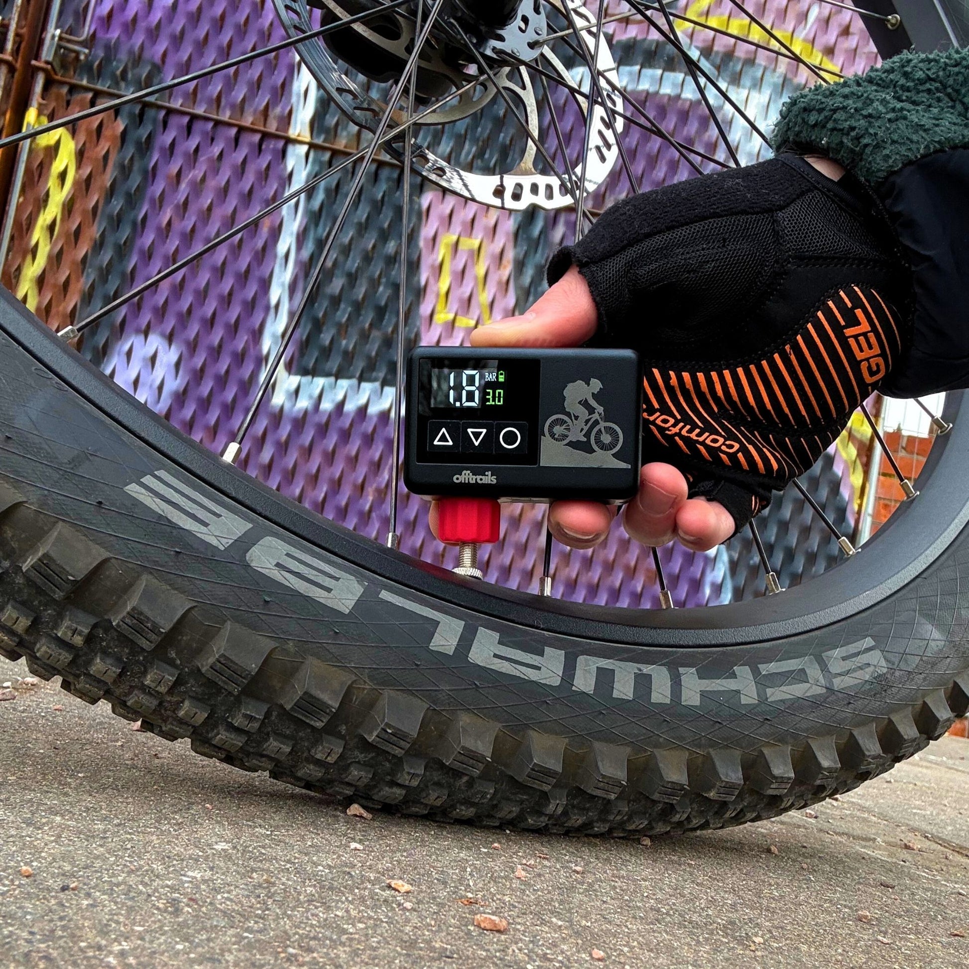 fahrradpumpe für e bike offtrails e-Pump ⚡ Mini-Elektrische-Fahrradpumpe