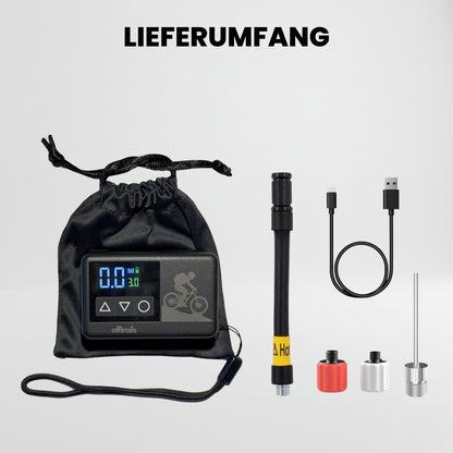 offtrails e-Pump - Elektrische Mini-Fahrradpumpe