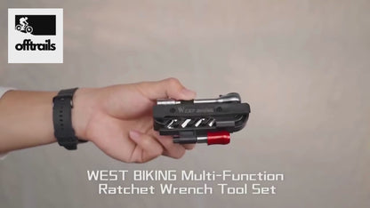 WEST BIKING Fahrrad Multitool 14-in-1 mit Ratsche & Reifenheber