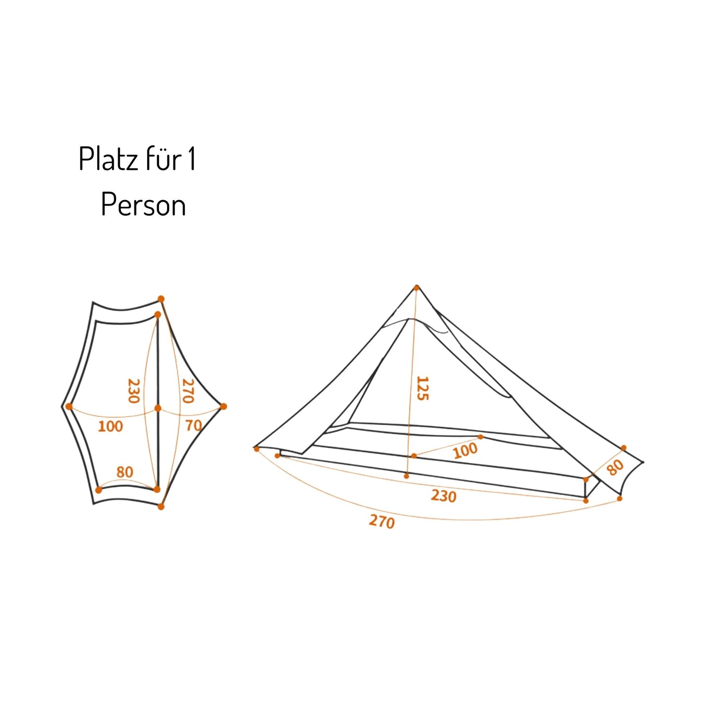 Hauch - Ultraleichtzelt für 1 Person